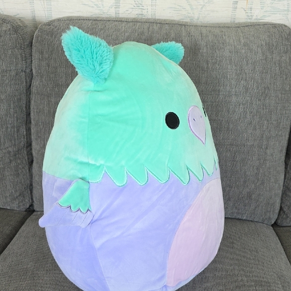 Original Squishmallow Minerva, Teal And Purple Griffin, NWT, 16 Inches. - Picture 6 of 9